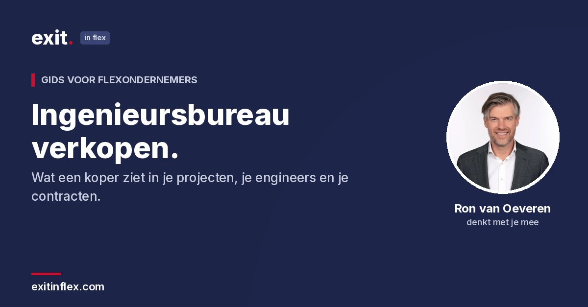 Ingenieursbureau verkopen