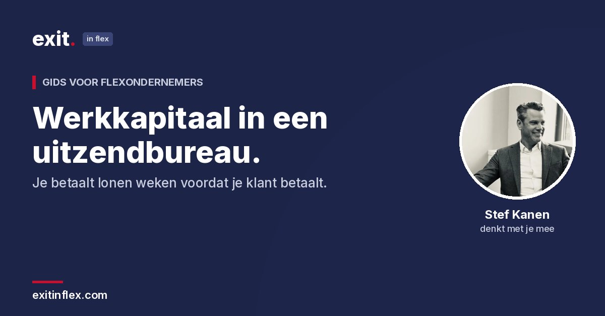 Werkkapitaal in een uitzendbureau