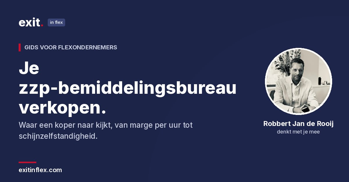 Je zzp-bemiddelingsbureau verkopen
